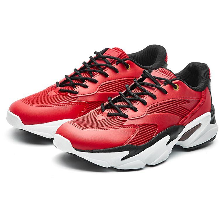 Anta Retro Casual Shock Absorbing Non-Slip Lightweight Breathable Low-Top Running Shoes Men Sneaker Red Black White 11818852-2