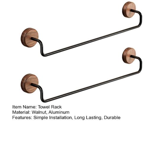 1/2Pcs Modern Style Bathroom Towel Hanger Anti-Rust Simple Installation Wall Mounted Single