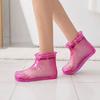 1 Pair Massage Foot Bath Shoes, Portable Feet Soaking Tub Feet Spa Shoes, Pedicure PVC Tall Foot Soaker for Foot Massage Relax