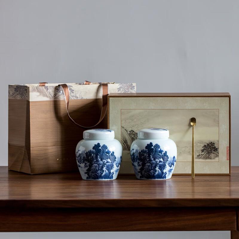 LISM Landscape Ceramic Sealed Tea Canister