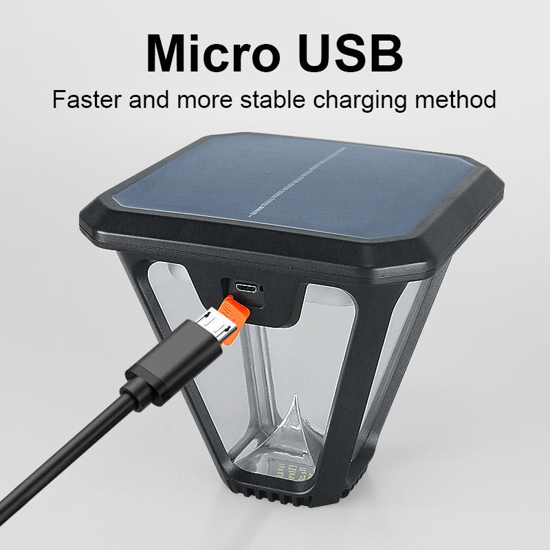 Lampă solară cu LED Lanternă de sol Lumină cu senzor de mișcare Lumini solare în aer liber Lampă de grădină cu telecomandă Lampă de perete impermeabilă