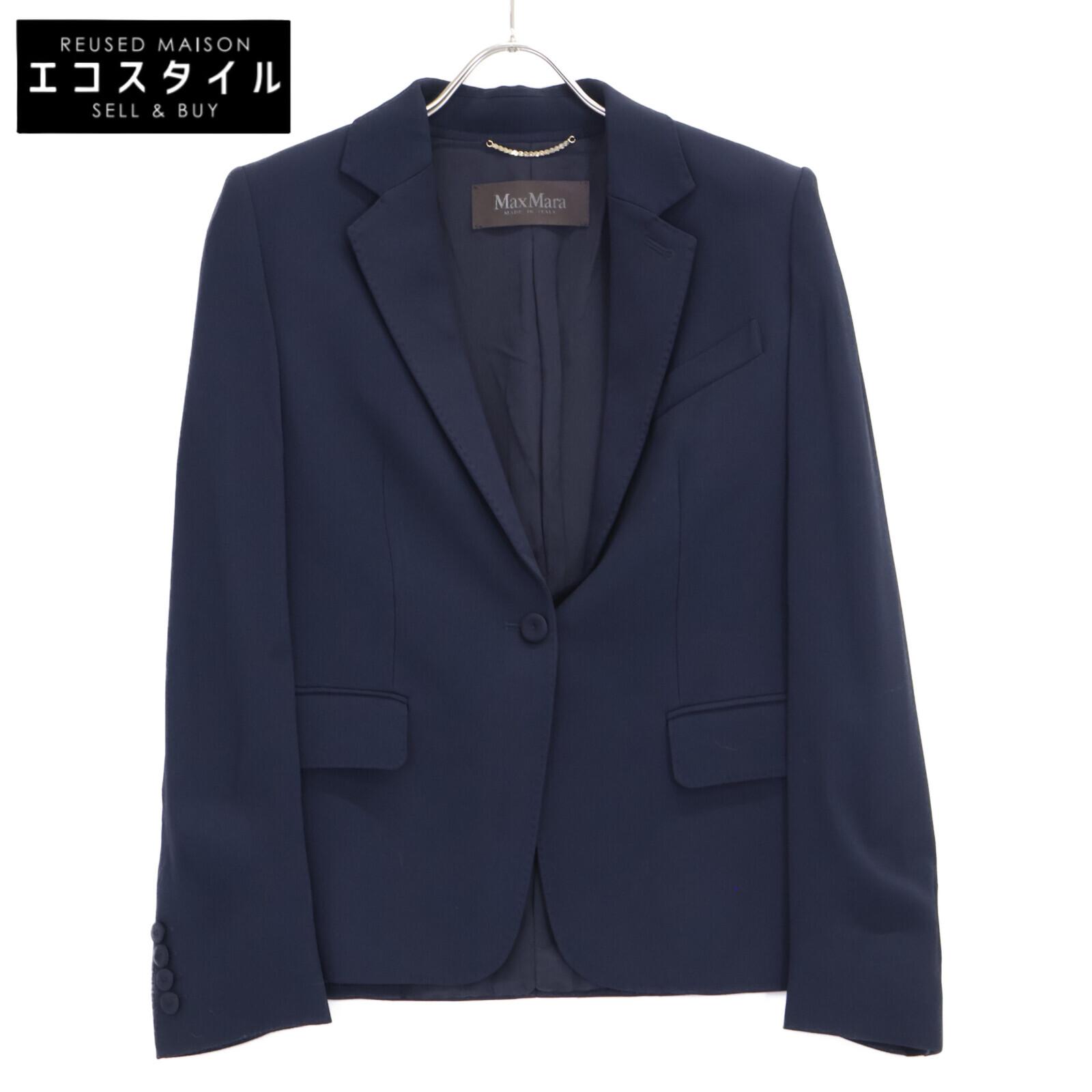 

Max Mara Navy Pianoforte Tailored Jacket Jacket 36 NavyUsed