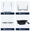 Compact Ultralight Foldable Stainless Steel Anti-UV Sunglasses, Screwless Design