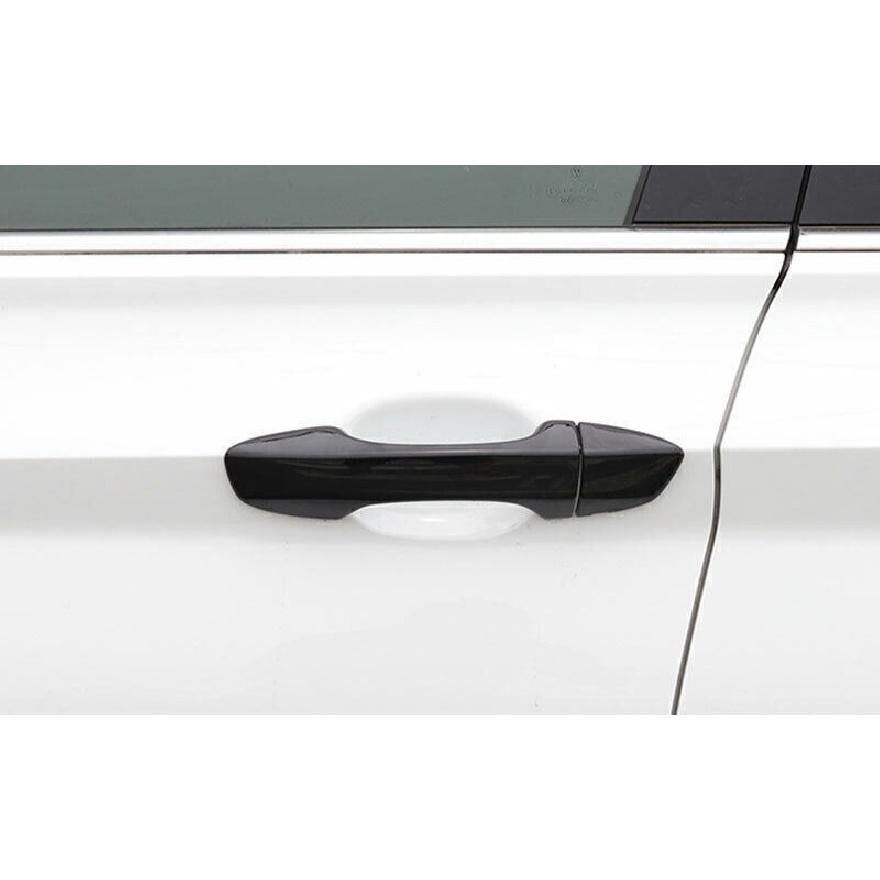 For VW Jetta Mk7 19-24 ABS Black Exterior Side Door Handle Cover Trim 8PCS
