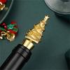 Holiday Wine Stopper Christmas Tree Decoration Practical Zincs Alloy Bottle Cork For Home Party Decoration