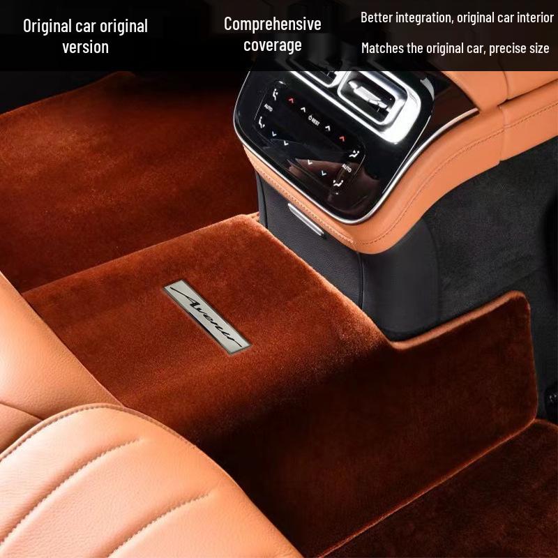 Luxury Pure Wool Floor Mats for 2023 BMW 7 Series G70/i7 (735li/740li/730li)