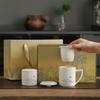 Simple White Porcelain Large-capacity Mug, Exquisite Unisex Personal Tea Cup Gift Box for Gifts
