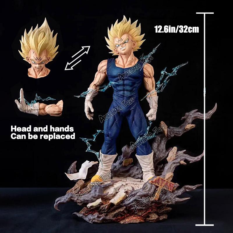 12.6in/32cm Anime Dragon Ball Z Figure Majin Vegeta Figurine PVC Action Figures Collection Model Toys Gifts
