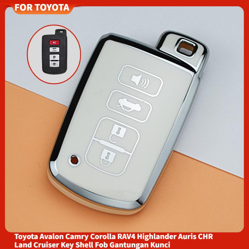 Nuova Custodia Cover Guscio in TPU per Chiave Auto per Toyota Corolla Camry RAV4 Highlander Auris CHR Avalon Land Cruiser Borsa Portachiavi Protettiva