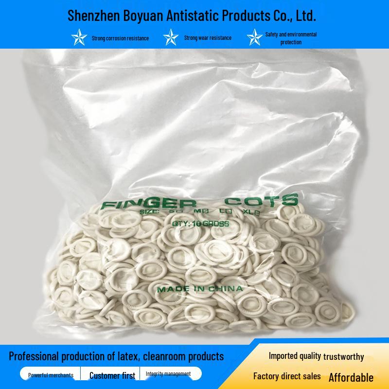 Thick Latex Finger Cots: Dustproof, Rolled Edge, Disposable Protection