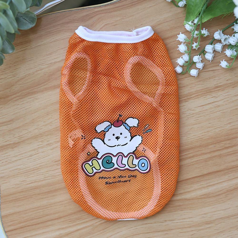 Thin Dog Clothes Breathable Cat Sunscreen Vest Dog Costumes Pet Mesh Vest  Medium and Large Dogs