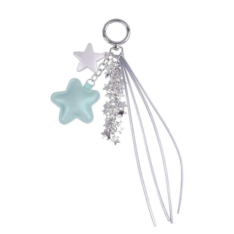 Brelok Gwiazda Y2K Słodki Brelok z Chwostem Gwiazda Uchwyt na Kluczyki Samochodowe Zawieszka do Torby Dziewczęcej Dekoracja na Prezent dla Najlepszej Przyjaciółki