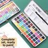 Portable Solid Watercolor Paint Set Professional DIY Painting Kit Watercolor Pigment Kit  Nail Art