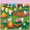 Katzen-Harzfigur Miniatur Gartendekoration Mit Kirschblüten-Szene Für Zuhause Und Büro
