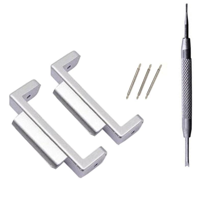Watch Strap Adapter Connector Repair Tool Kit with Spring Bars for Fitness Watch Band Replacement Daily Wear Adjustment Use