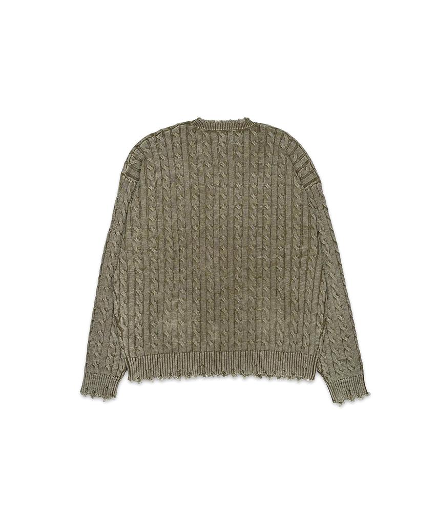 Aejyuttingkeumamaindeu Washed Memory Knit_Khaki