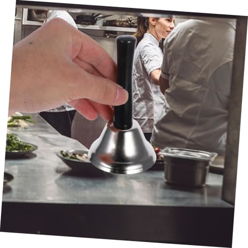 COHEALI Santa Handbells, Metal Handbells, Educational Aids, Christmas Decorations, Lightweight and Durable, Perfect for Festivals and Parties