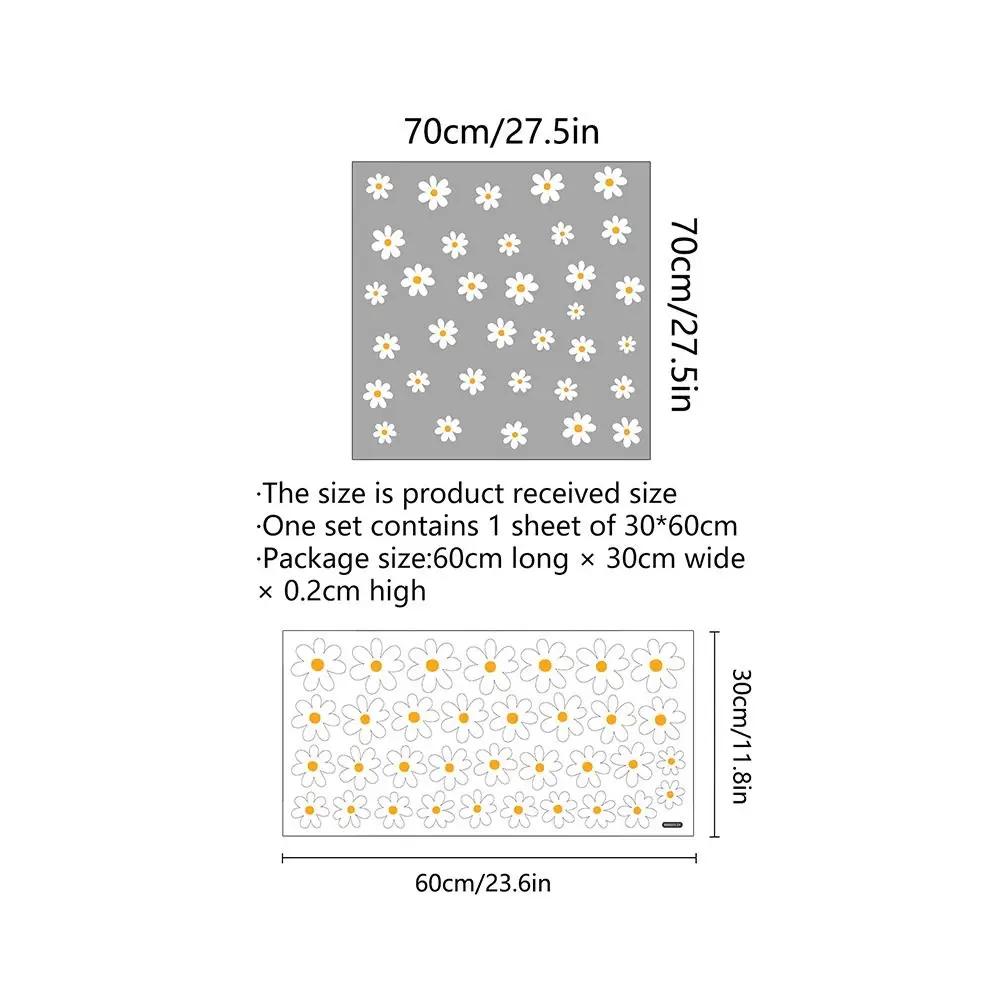 30x60cm Wall Stickers Self-adhesive DIY Kids Room Decoration Stickers Flower Window Sticker for Bedroom Living Home Decor