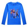 KPop Demon Hunters Kids T-Shirt Long Sleeve O-Neck Casual Fashion Cartoon Loose Top for Boys And Girls