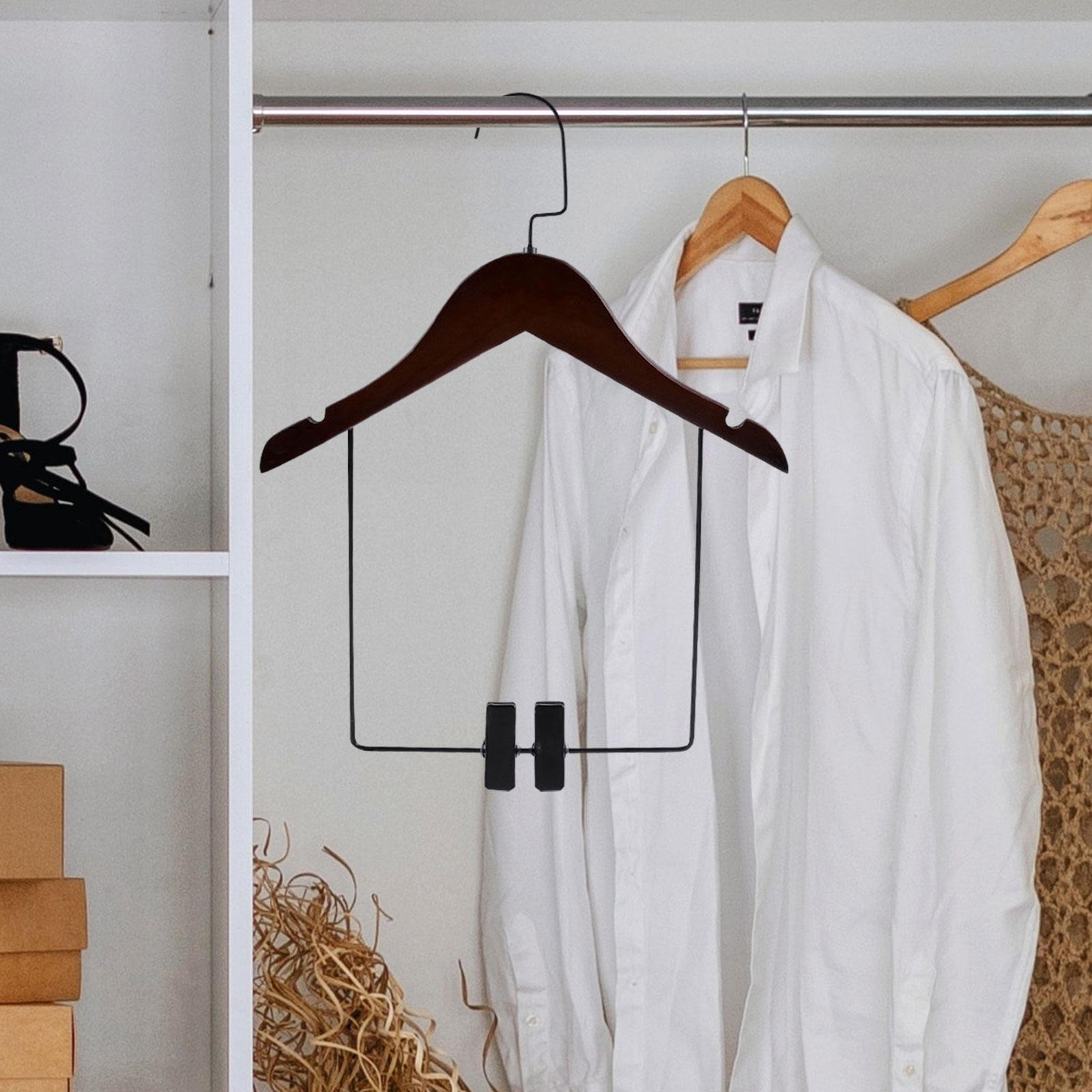 Магазин Деревянная вешалка для костюма Органайзер для гардероба Ванная комната Гостиная Пальто для платья Одежда Пальто 32cmx19cm 798₽