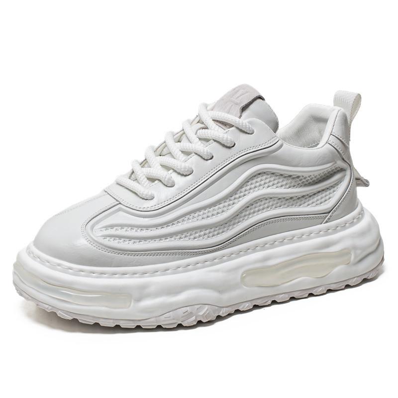 

Повседневная обувь мужская обувь осень и зима ретро папины туфли новые мужские молодежные кроссовки на толстой подошве увеличивающие рост кроссовки для бега 44