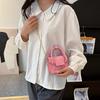 Fashionable Casual Handbag For Women 2023 Pu Leather Small Square Bag