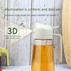 Glass Oil Bottle 2 In 1 Spray and Pour Kitchen Oil Dispenser for Home Cooking
