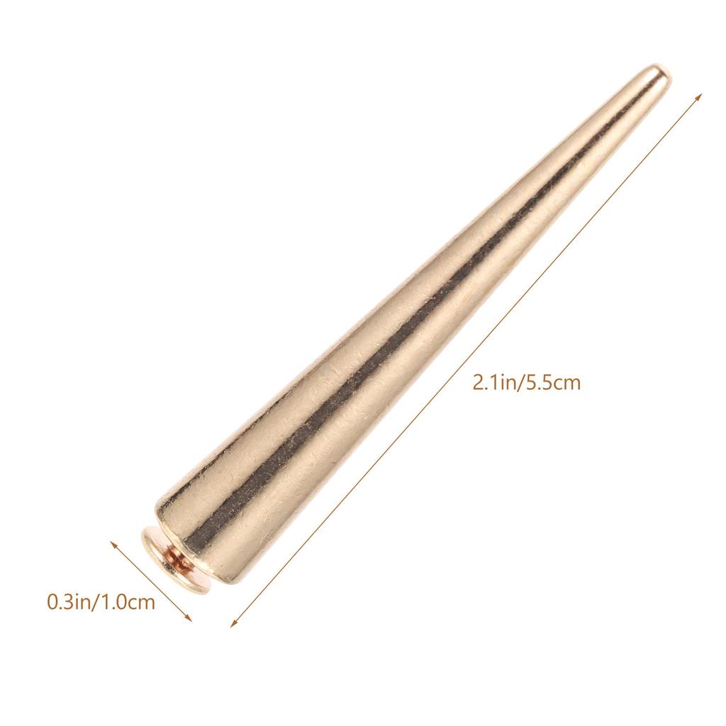 30 Stück Kegel Punk Nieten Premium Metallspikes für DIY Kleidung Handwerk Punk Stil Nieten Set Geeignet für Jacken Taschen Schuhe