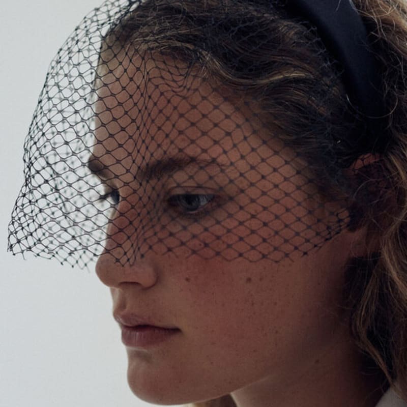 Elizabeth Moments Veil Satin Headband