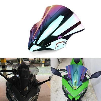 Motorrad Zubehör Windschutzscheibe Windschild Verkleidungsscheibe Schutz für Kawasaki Ninja400 Ninja 250 400 EX400 2018- 2024