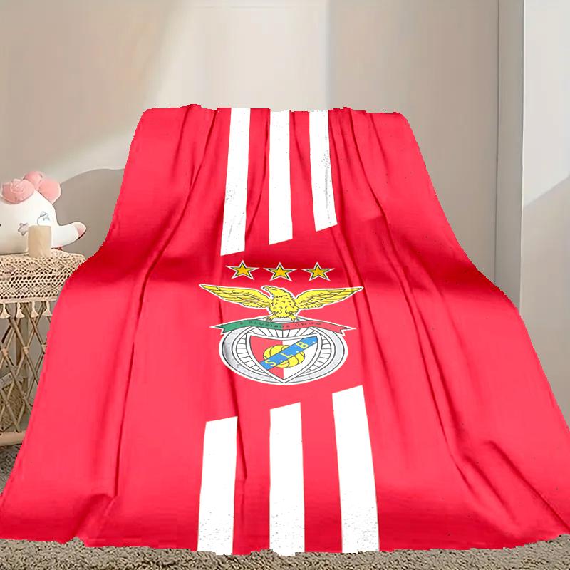 [SL Benfica Blanket] Soft Throw Blanket for Bed Sofa, Holiday Gift Blanket for Women Men Family Friend