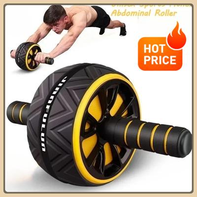Posilovací kolečko na břicho, fitness vybavení pro cvičení, vhodné pro muže i ženy, tiché posilovací kolečko s duálními kolečky.