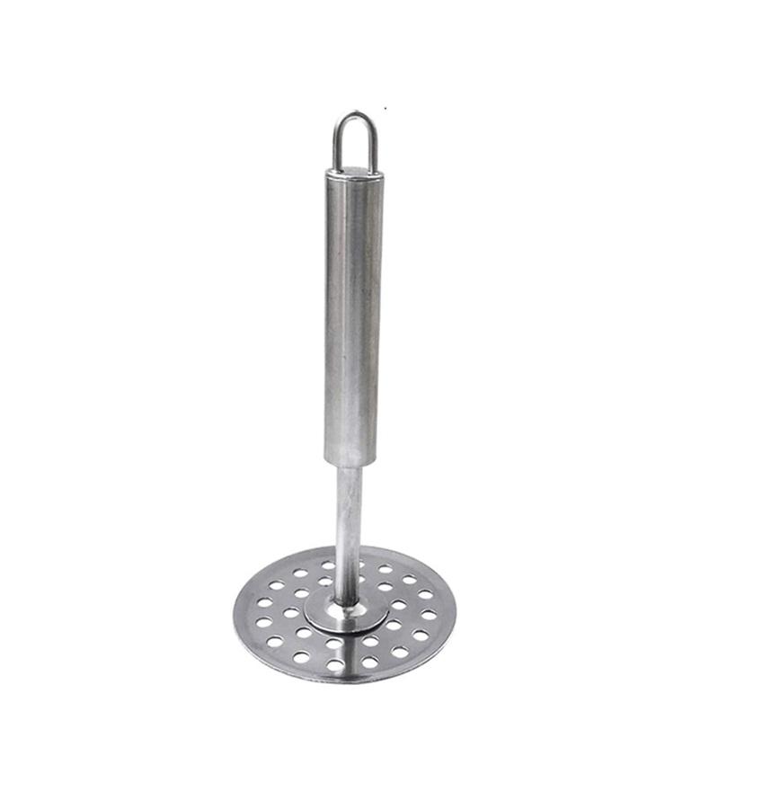TreegoArt Stainless Steel Non Slip Handle Potato Masher Vegetable Masher For Home And Kitchen Tool - Pack Of 1 серебряный