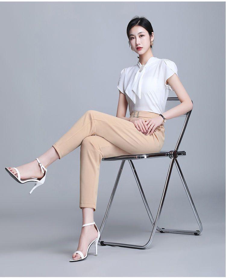 Women's Ice Silk High Waist Skinny Harem Pants - Slimming, Versatile, Trendy Suit Trousers