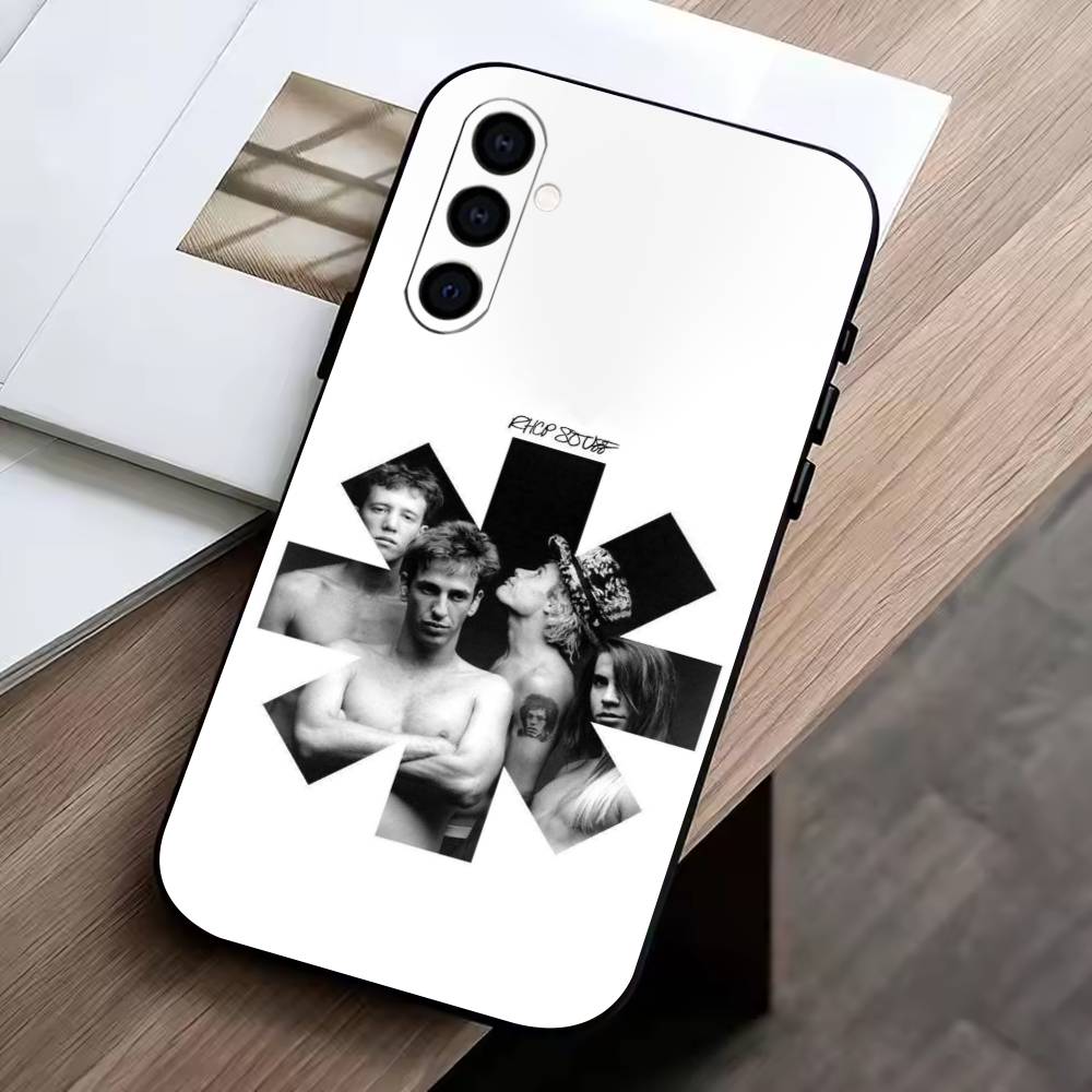 R-Red Hot Chili Peppers  Phone Case Black Silicone Soft For Samsung Galaxy A73,A72,A71,A70,A53,A52,A51