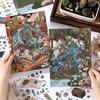 2.8D Landschafts-Scrapbooking-Aufkleber Miniatur-Hütten-Szene Stapel-Kleb-Handkonto-Schreibwaren Geschenk für Kind Kind