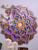 Luminária de Parede Mandala Gradientes Coloridos USB LED Lâmpada Ambiente para Quarto Ornamentos Multicamadas Iluminação Presente para Festa de Feriado