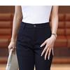 Damen Anzughose Frühling Sommer Neu Hohe Taille Schlankmachend Schwarz Skinny Lässige Hose Petite Haremshose Neun-Punkt-Hose