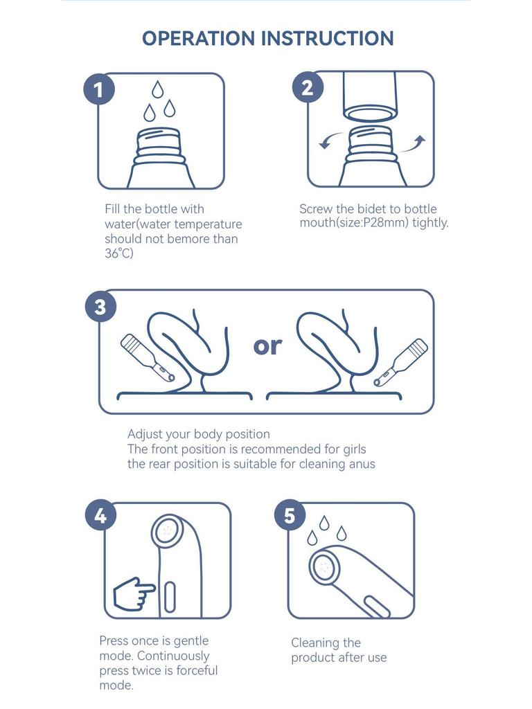 2025 Smart Electric Bidet - Modern Home Bathroom Hygiene & Care Solution