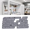 12pcs Magnetic Toolbox Labels Reusable 3D Printed Toolbox Drawer   for Steel Tool Boxes Cart Drawers Cabinets