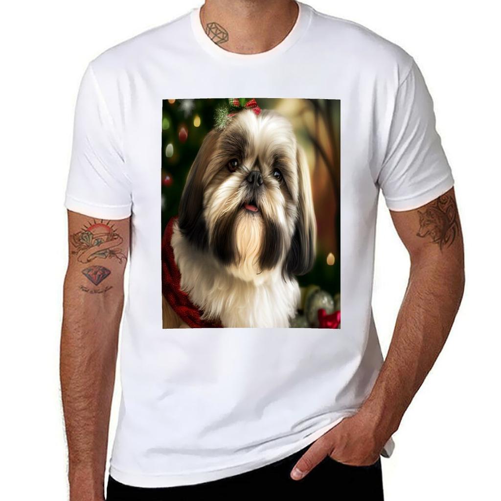 100% lässige Baumwolle Mann Shih Marke Hemd Männer Tzu für T-Shirt Hemden t Luxus t Männer
