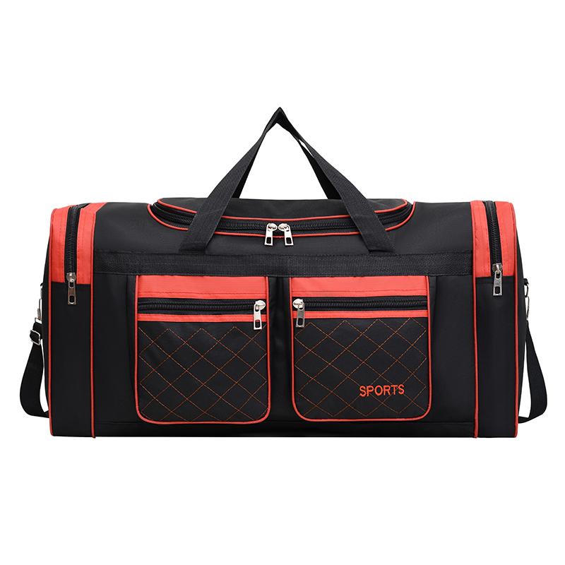 

Men Nylon Travel Duffel Bag Large Capacity Handbag Portable Outdoor Carry Luggage Convenient Practical Male s Weekend Gym Bag червоний