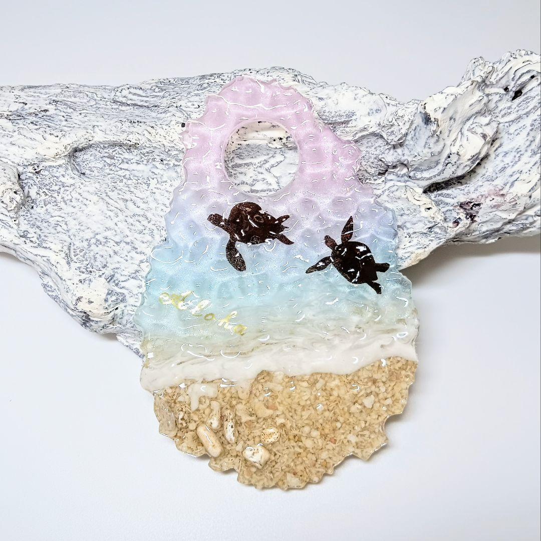 

[USED] Resin Art Ocean Wave Art & Water Surface Art Sea Turtle No1