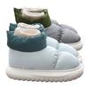 Cotton slippers winter new down outer wear warm and down couple thick-soled bag and cotton shoes