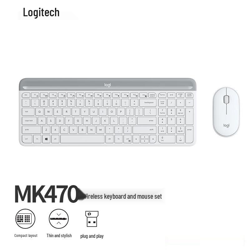 Logitech MK470 Slim Wireless Keyboard and Mouse Combo
