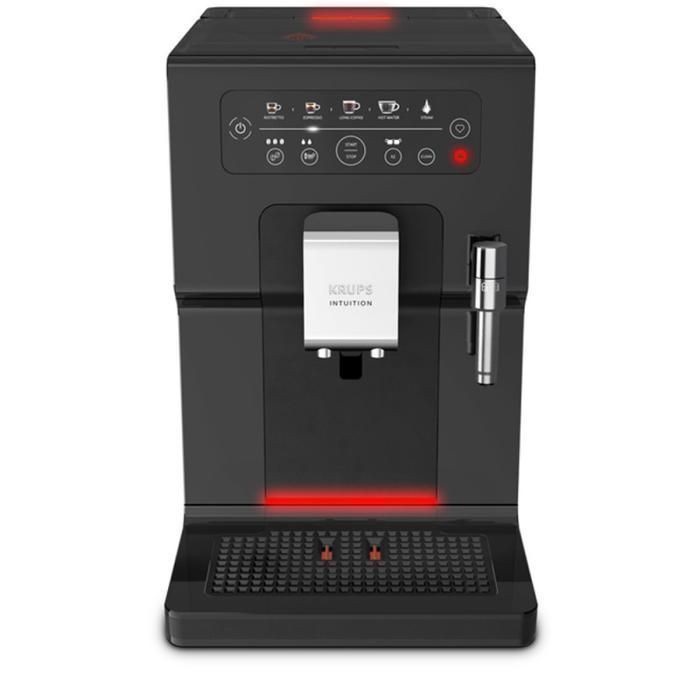 Machine à café broyeur grain - KRUPS - Intuition Essential - Broyeur intégré - Écran tactile - Personnalisation avancée