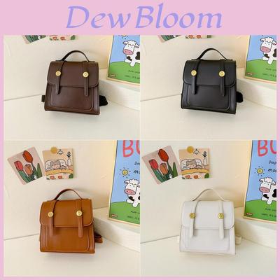 Childrens Retro Buckle Backpack With Durable Pu Leather For Kindergarten And Daily Use