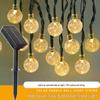 Waterproof Solar LED Bubble Ball String Lights with Remote Control for Outdoor Decoration