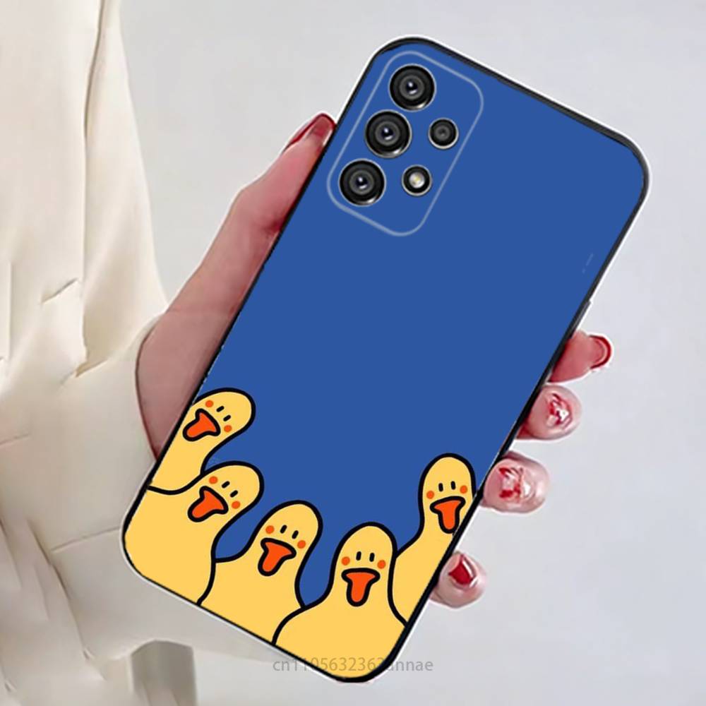 Gelbe Enten Handyhülle für Samsung Galaxy A73,23,53,33,14,24,13,72,22,52,32,54,A34 Weiche Hülle