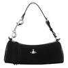 Cindy Iconic Shallow Relief Sphere Silver Finish Cylinder Bag Women Shoulder Bag Black 4603000RWL007EBLACK
